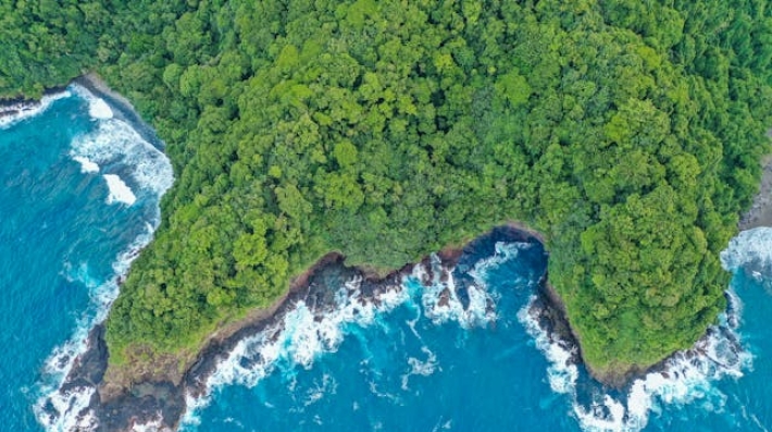 aerial photo-of-island