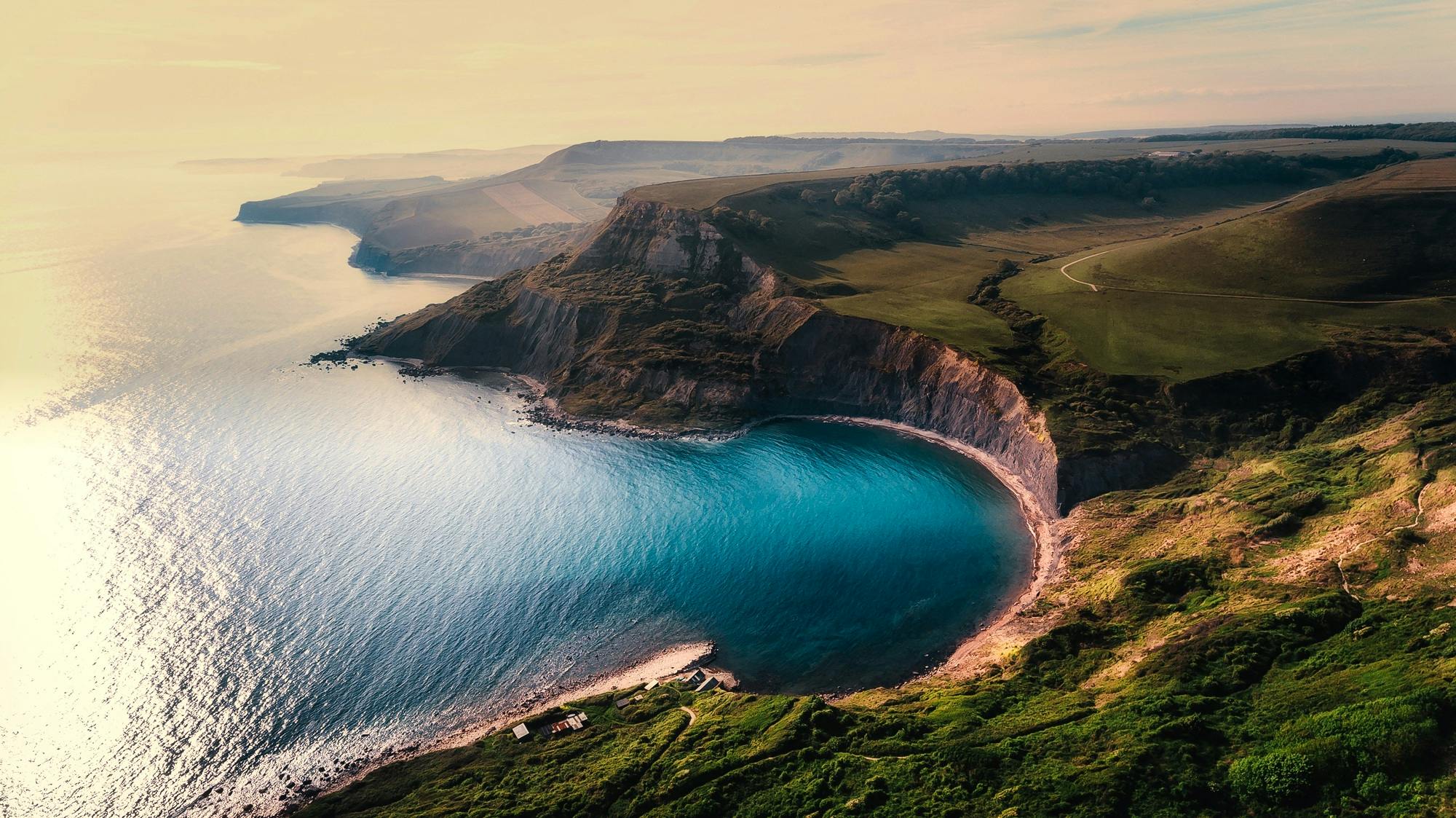 Blue coastline